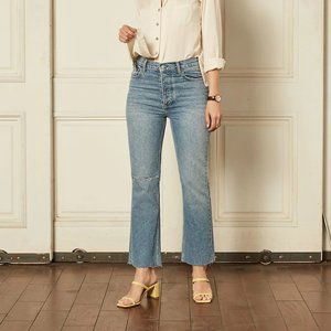 Boyish Denim 'Brady' High Rise Crop Flare Jeans - 30